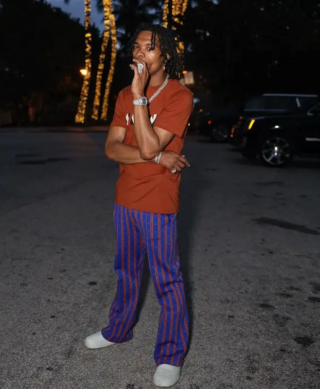 Lil Baby outfit in Marni, 2022