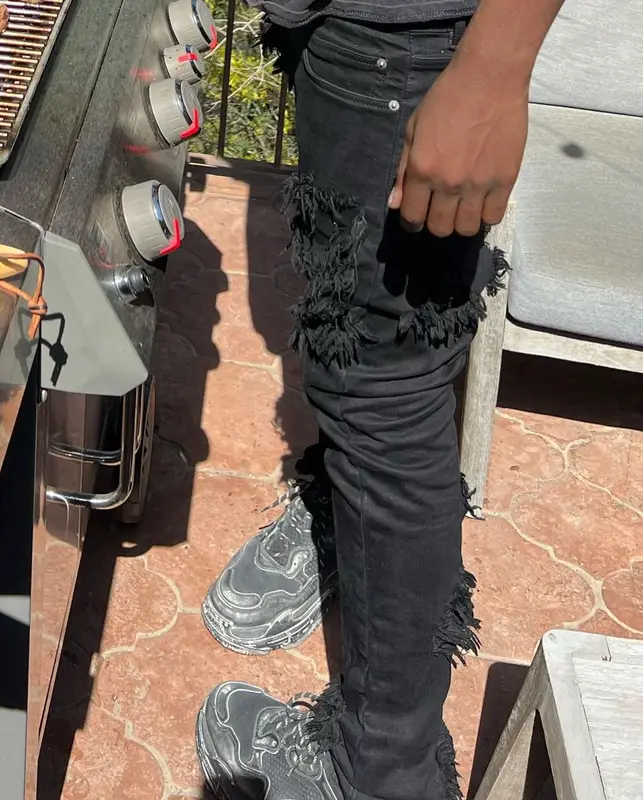 Lil Nas X outfit in Vintage, Rick Owens, and Balenciaga, 2022