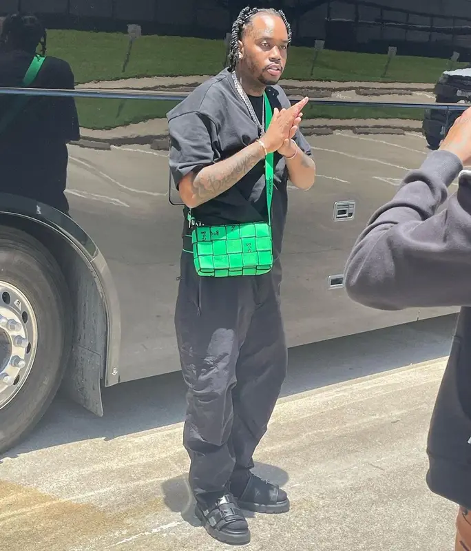 Fivio Foreign outfit in Bottega Veneta, 2022