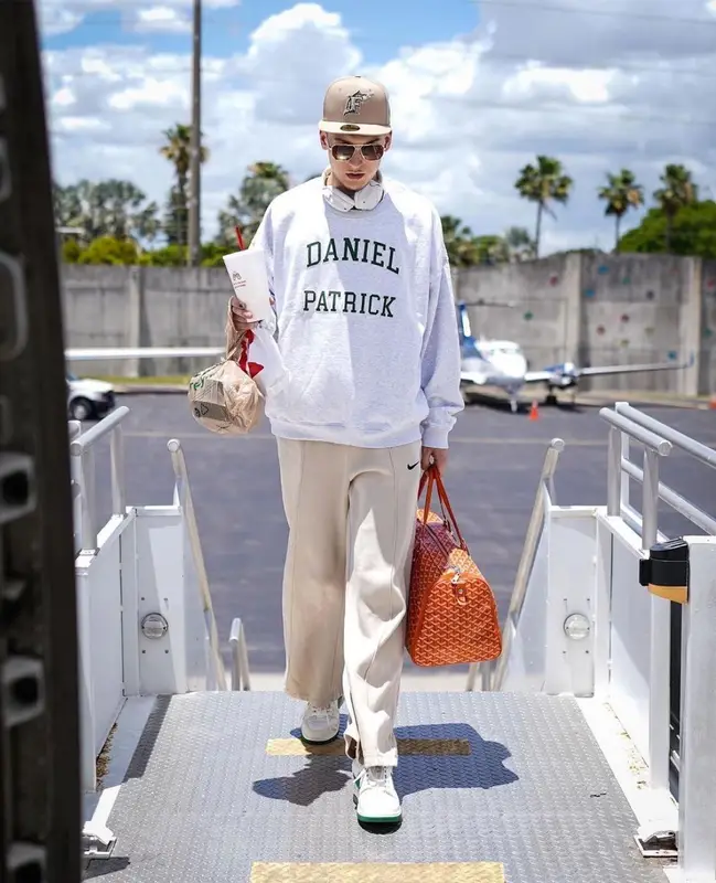 Tyler Herro outfit in Daniel Patrick, 2022
