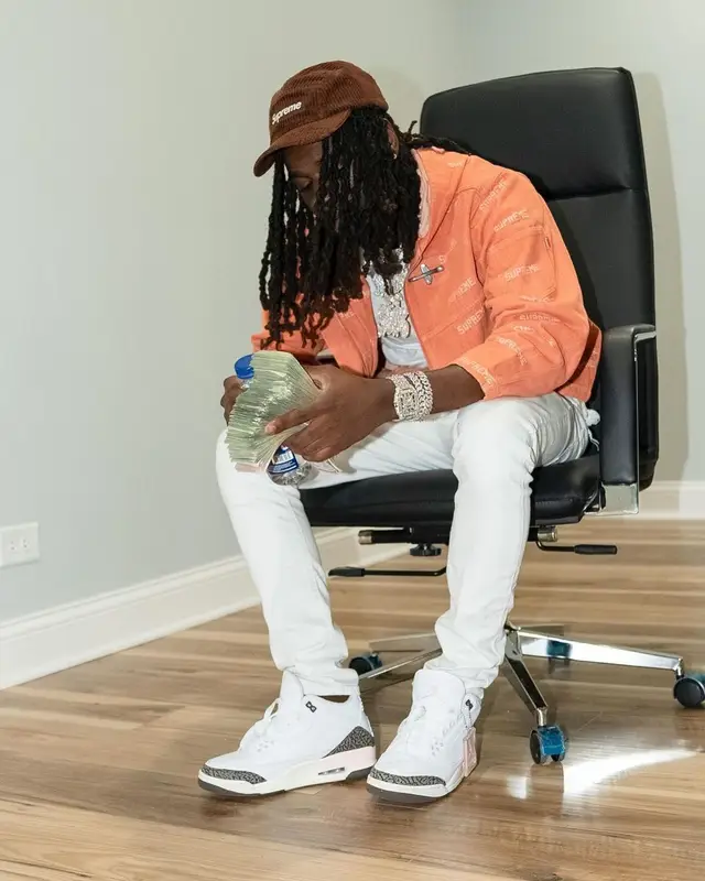 SleazyWorld Go outfit in Purple Brand, Jordan, and Supreme, 2022