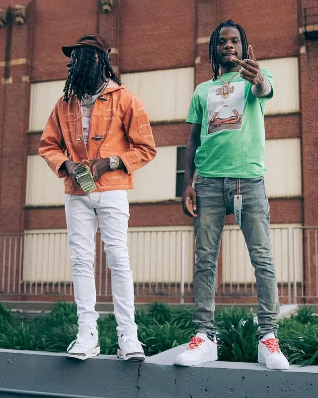 SleazyWorld Go outfit in Purple Brand, Jordan, and Supreme, 2022