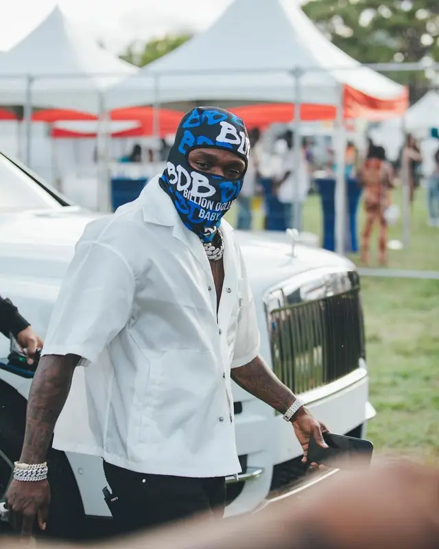DaBaby outfit in Prada, Amiri, and Jordan, 2022