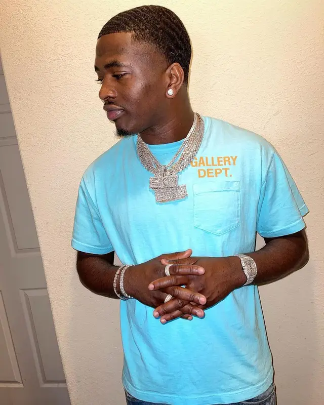 Bankroll Freddie outfit in Gallery Dept., Amiri, and Jordan, 2022
