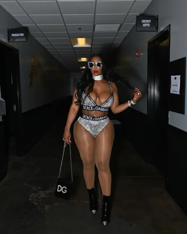 Kash Doll outfit in Dolce & Gabbana, 2022
