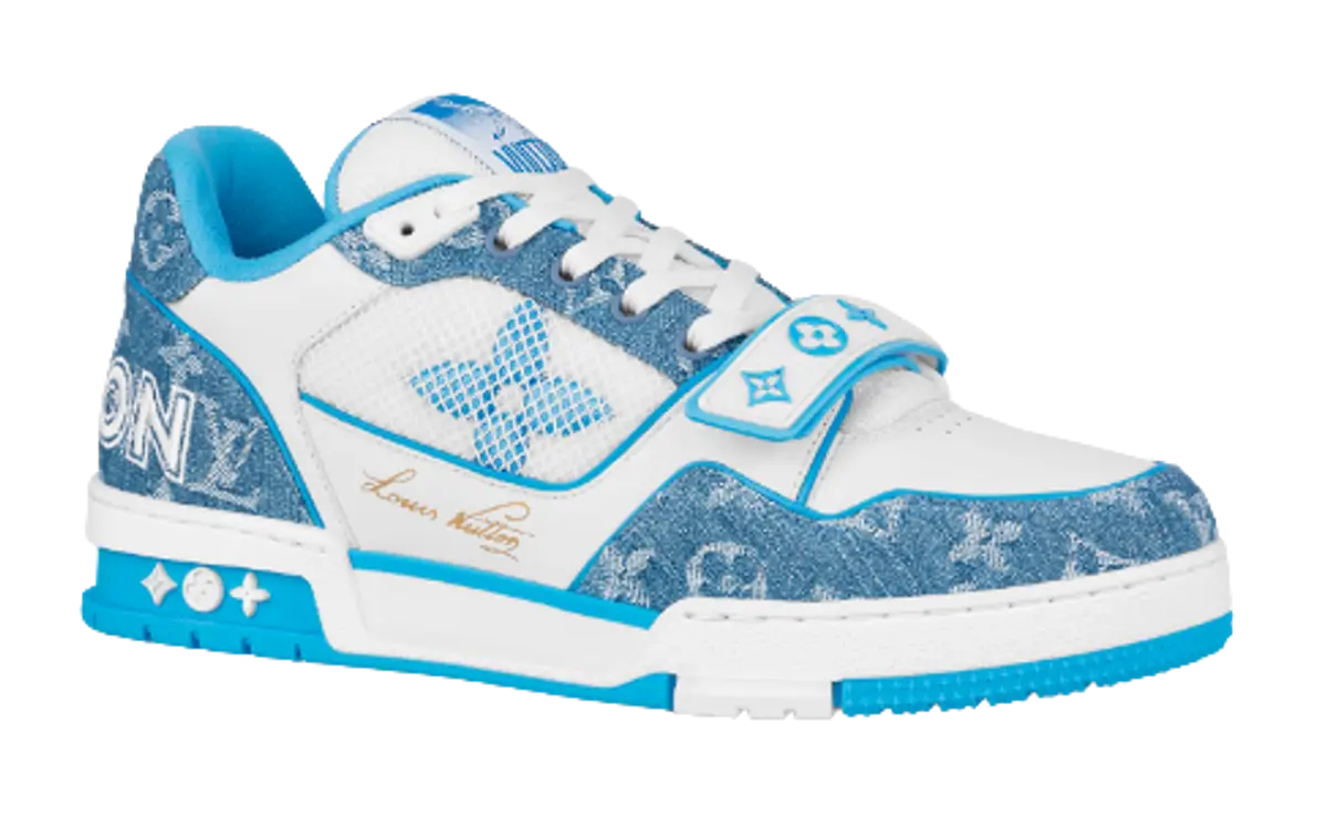 Louis Vuitton Trainer Blue Sneakers $1380