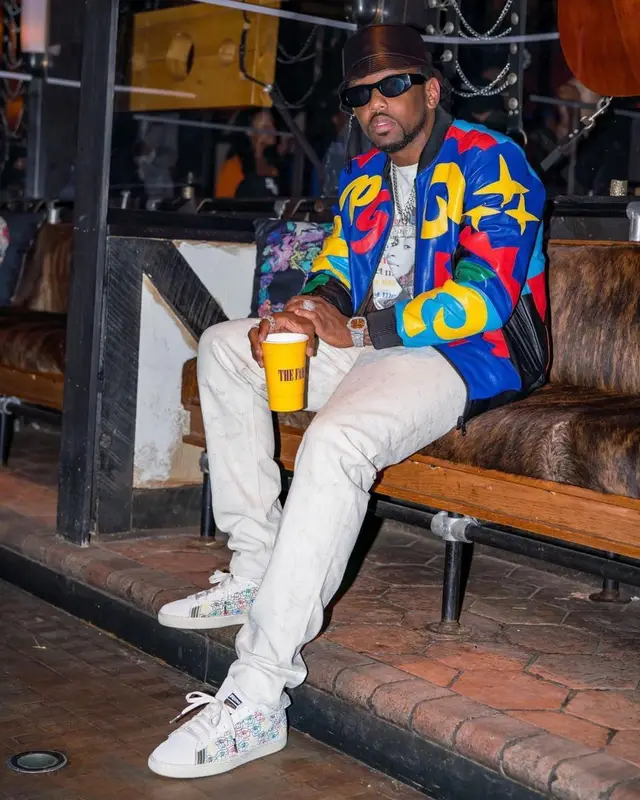 Fabolous outfit in Kith, Givenchy, and Loewe, 2022