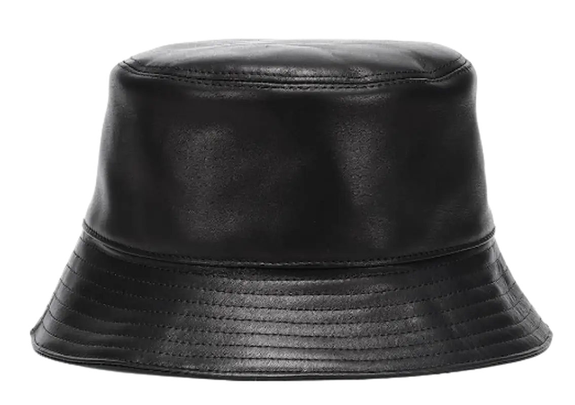 Loewe Anagram Leather Bucket Hat $690