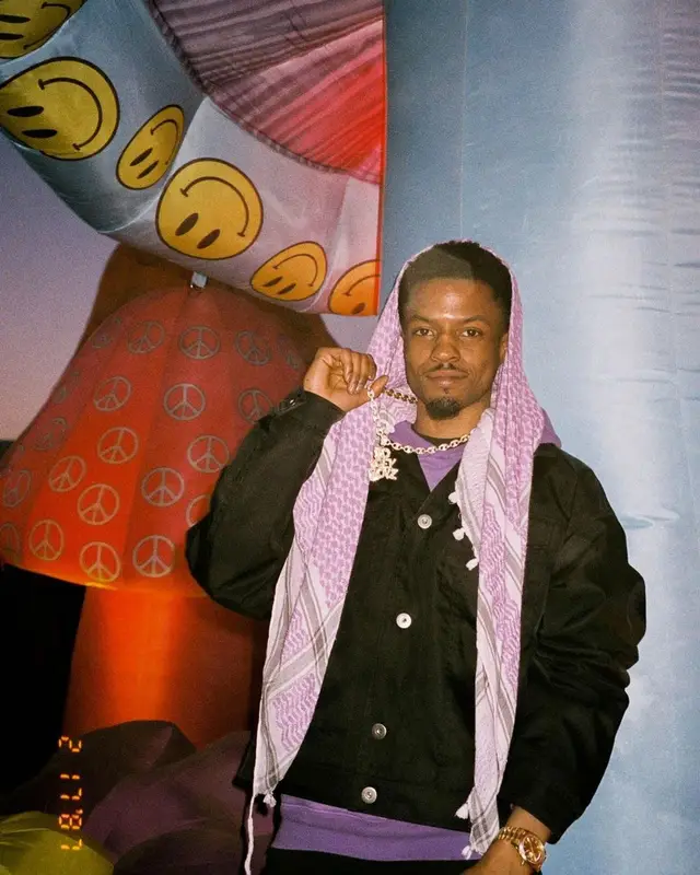 Pierre Bourne outfit in Chanel, Heron Preston, and Mercedes Benz, 2022