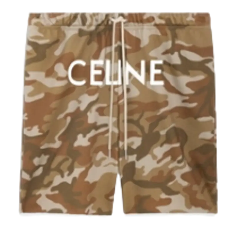 Celine Cotton Fleece Shorts $556