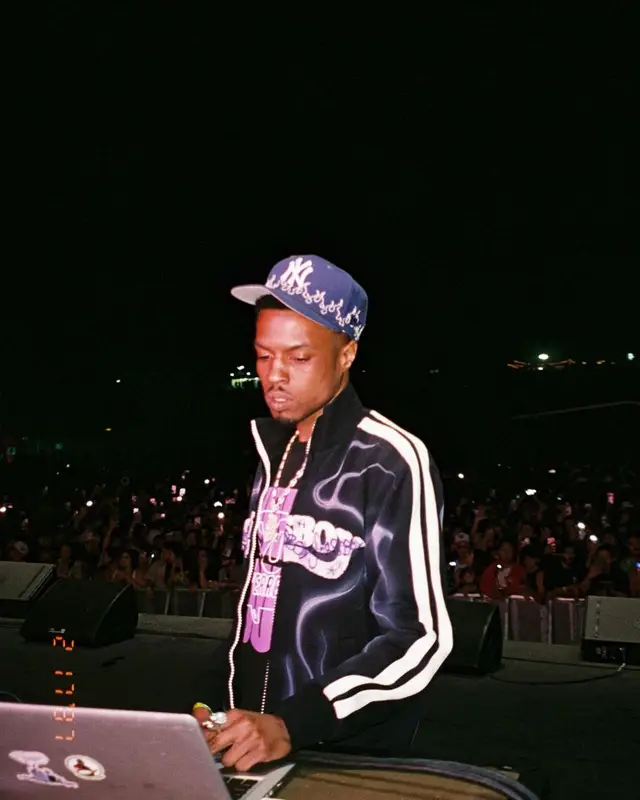 Pierre Bourne outfit in Sossboy and Loso NYC, 2022