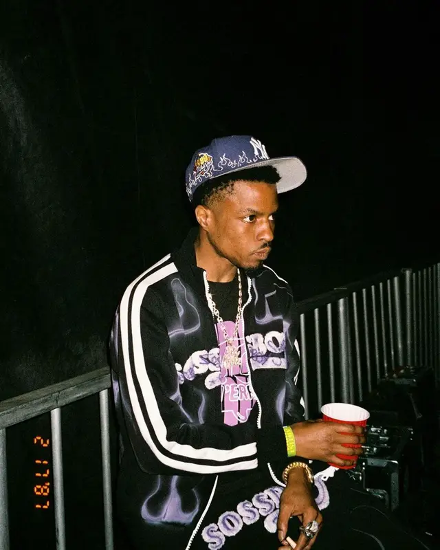 Pierre Bourne outfit in Sossboy and Loso NYC, 2022
