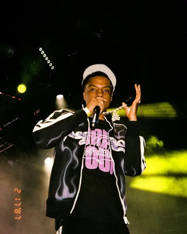 Pierre Bourne outfit in Sossboy and Loso NYC, 2022
