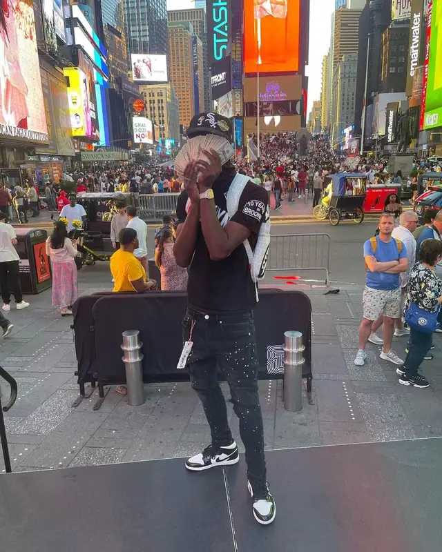PGF Nuk outfit in Purple Brand, Nike, and Sprayground, 2022