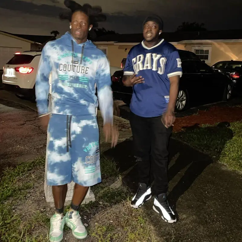 Trapland Pat outfit in Versace and Nike, 2022