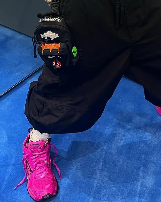 Lil Uzi Vert outfit in Balenciaga, 2022