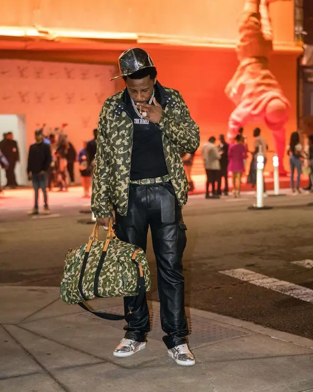 Fabolous outfit in Takashi Murakami and Louis Vuitton, 2022