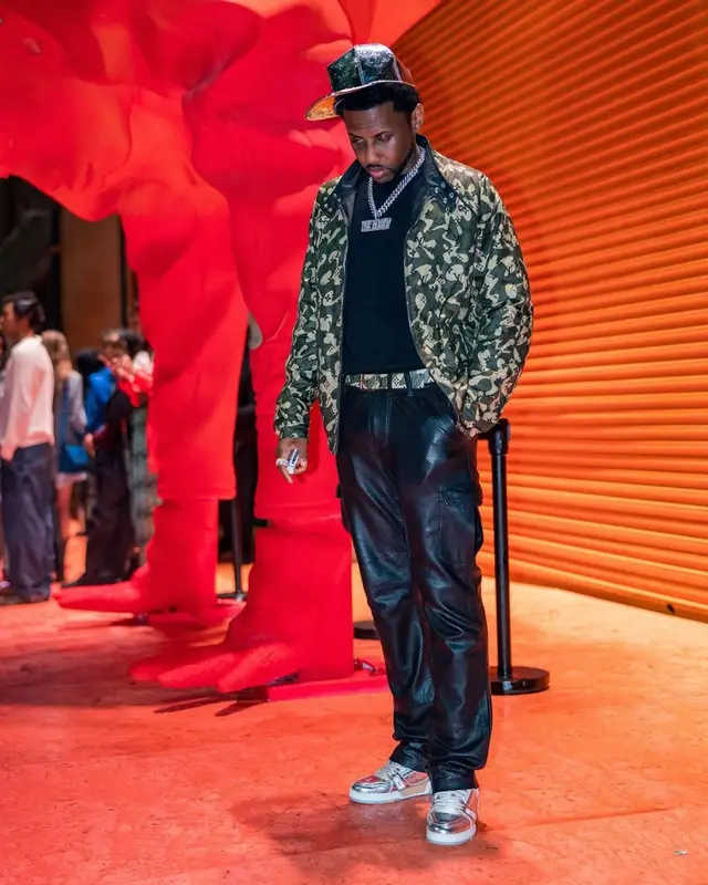 Fabolous outfit in Takashi Murakami and Louis Vuitton, 2022