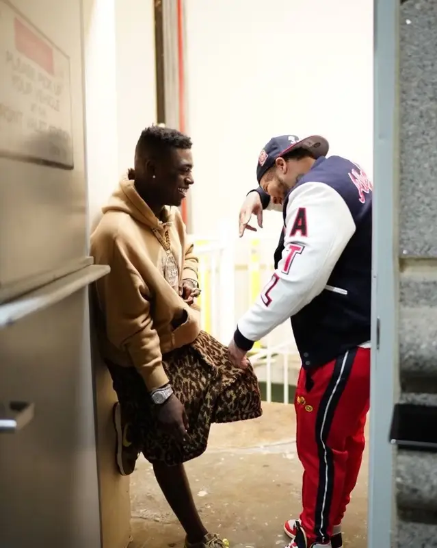 Kodak Black outfit in Palm Angels, Amiri, and Nike, 2022
