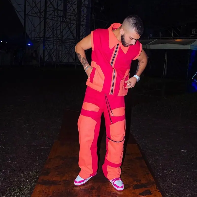 Manuel Turizo outfit in Roam The Halls, 2022