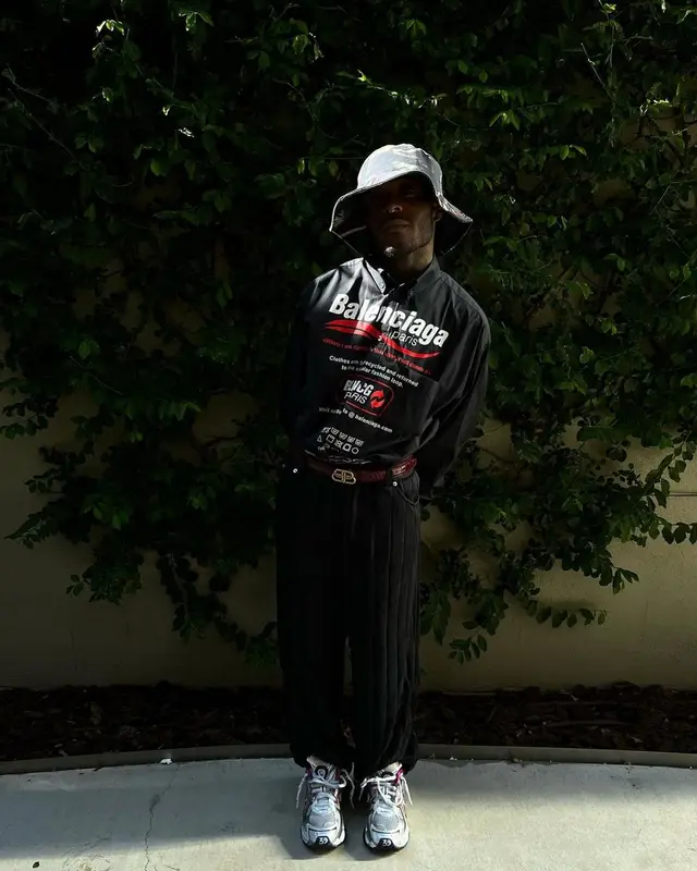 Lil Uzi Vert outfit in Balenciaga, 2022