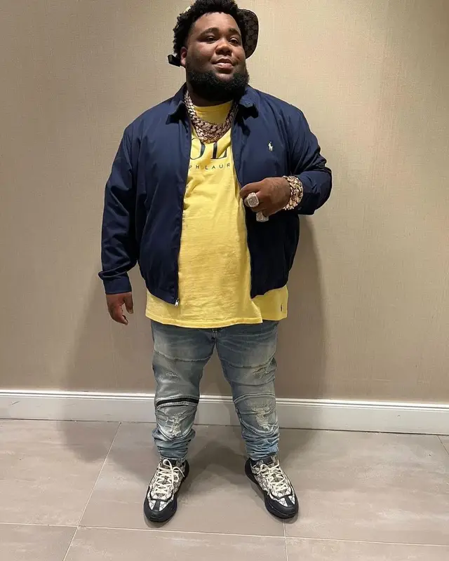 Rod Wave outfit in Polo Ralph Lauren, G-Star RAW, and Gucci, 2022