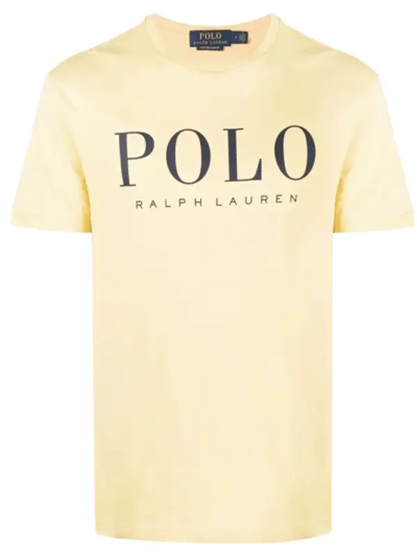 Polo Ralph Lauren Logo-print Crewneck T-shirt In Yellow $100