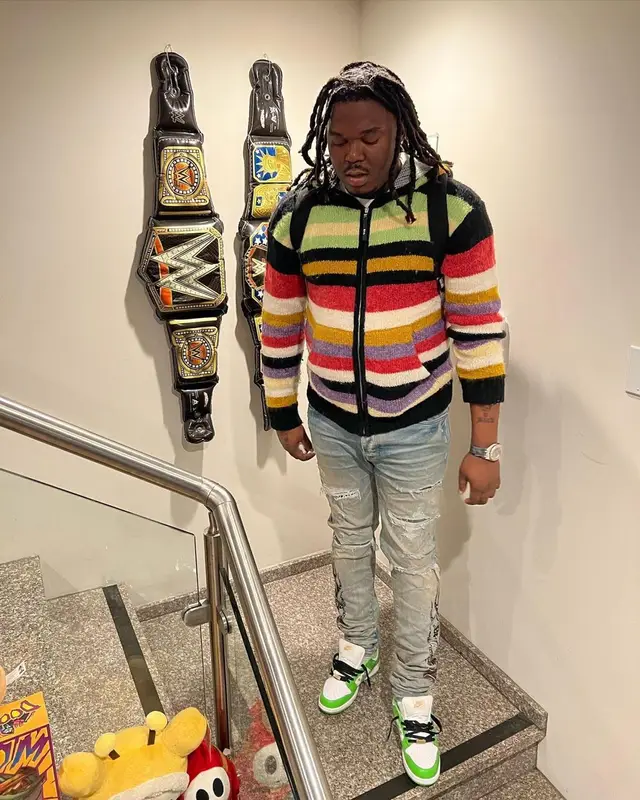 Lucki outfit in Rta, Amiri, and Supreme, 2022