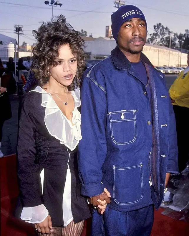 2Pac outfit in Carhartt, Timberland, and Thug Life Merch, 1993