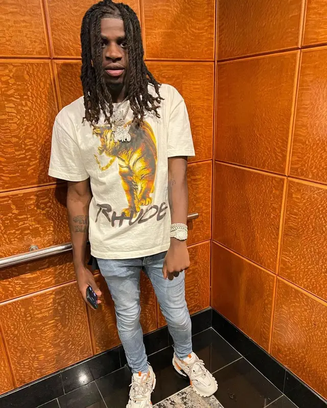 SleazyWorld Go outfit in Rhude, Amiri, and Balenciaga, 2022