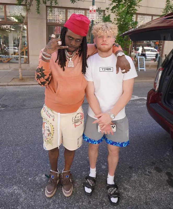 Chief Keef outfit in Amiri, Zig-Zag World, and Chemist, 2022