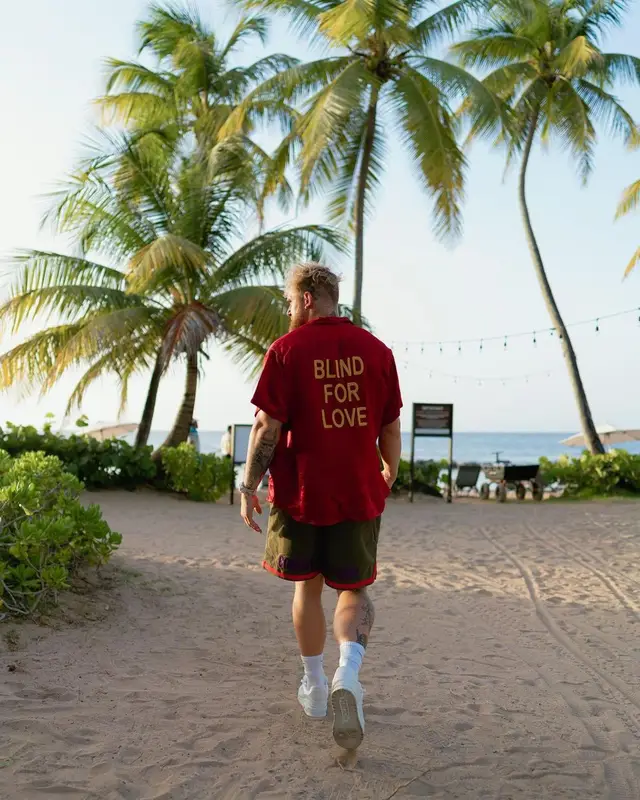 Jake Paul outfit in Gucci, Readymade, and Nike, 2022