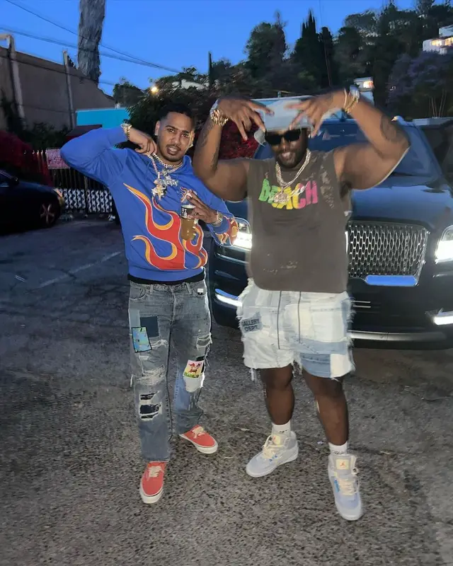 Peezy outfit in Jordan, Louis Vuitton, and Gallery Dept., 2022
