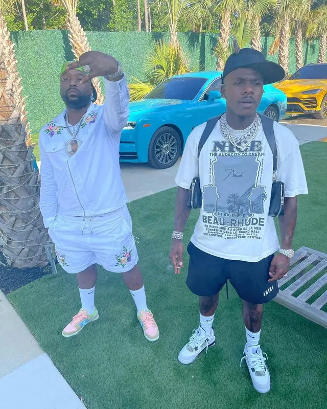 DaBaby outfit in Rhude, Amiri, and Givenchy, 2022