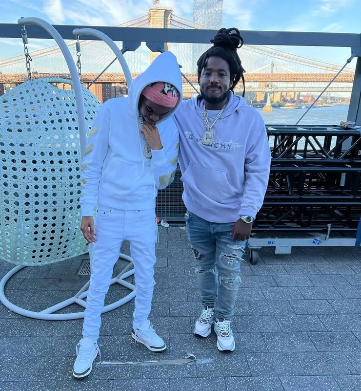 Lil Poppa outfit in Off-White, Jordan, and Celine, 2022
