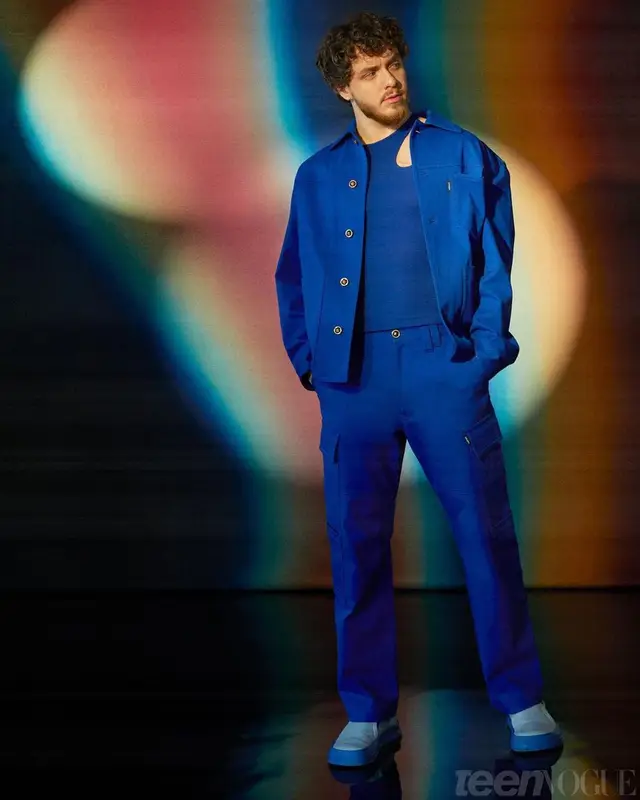 Jack Harlow outfit in Versace and K.Ngsley, 2022
