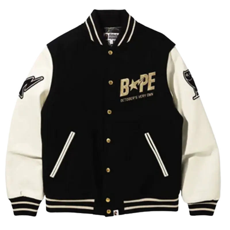 Bape Varsity Black Jacket $1871