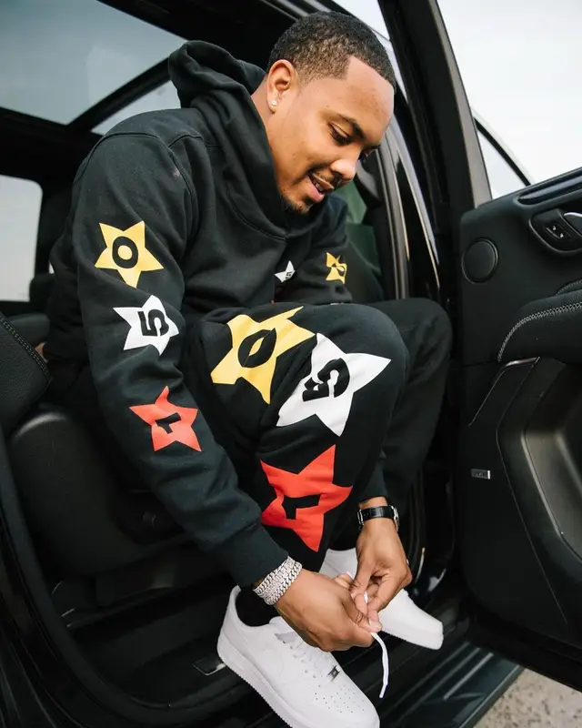 G Herbo outfit in G Herbo Merch and Nike, 2022