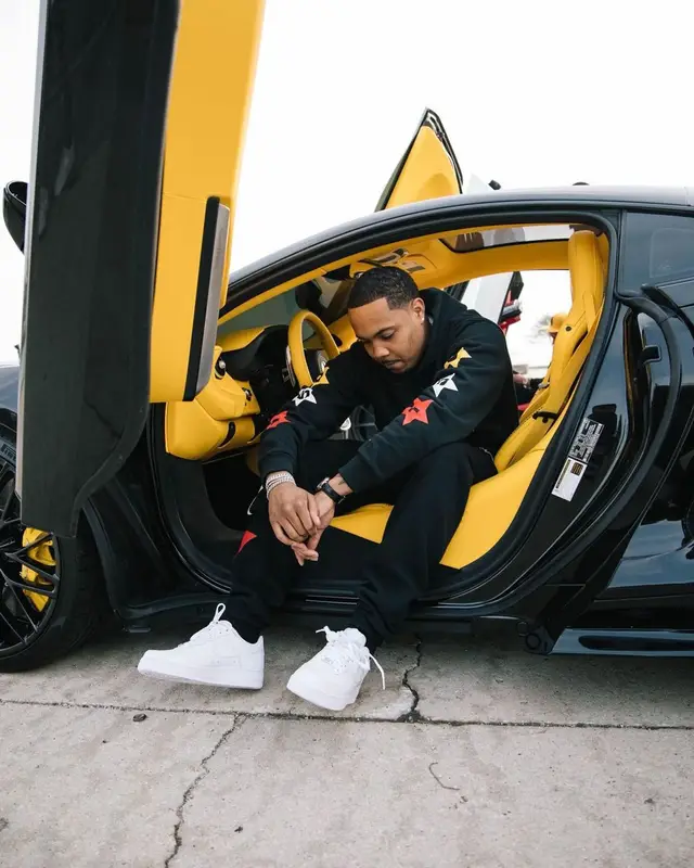 G Herbo outfit in G Herbo Merch and Nike, 2022