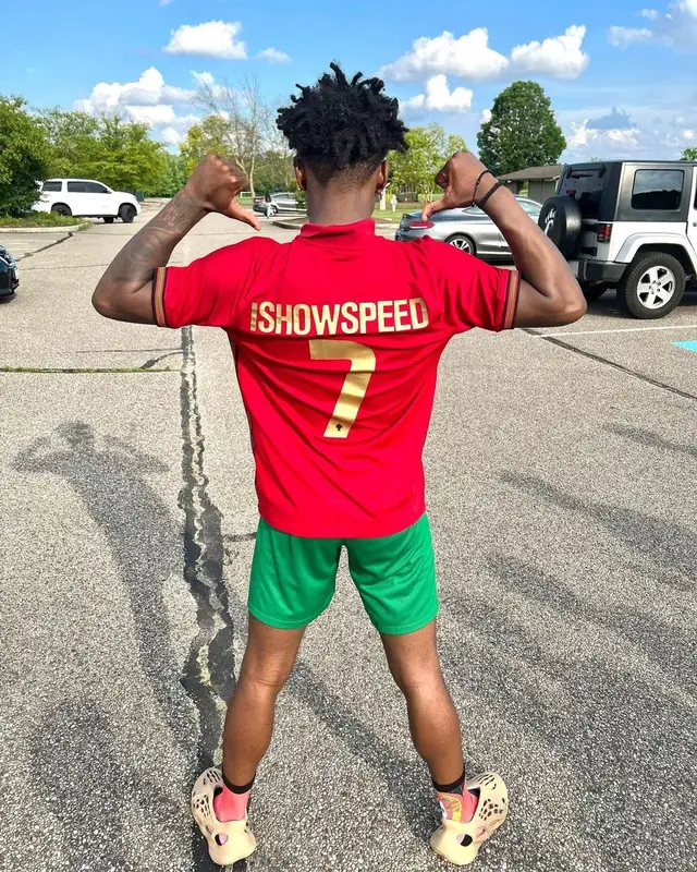 IShowSpeed outfit in Nike, Adidas, and No Name, 2022