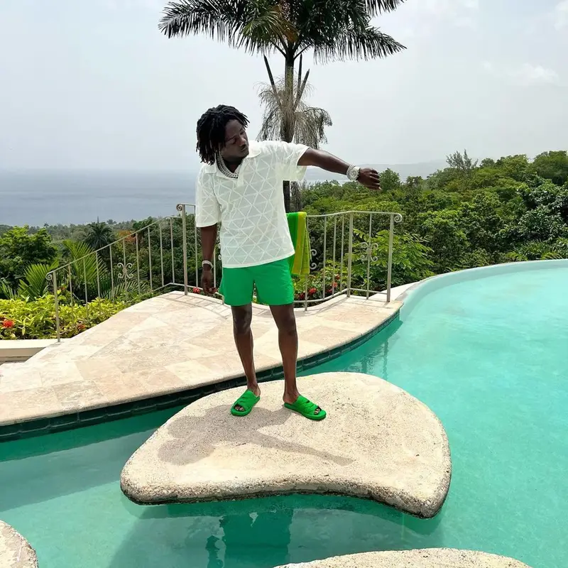 Jackboy outfit in Bottega Veneta, 2022
