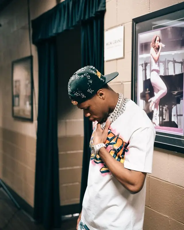 Devin Haney outfit in Levi’s, Louis Vuitton, and Denim Tears, 2022