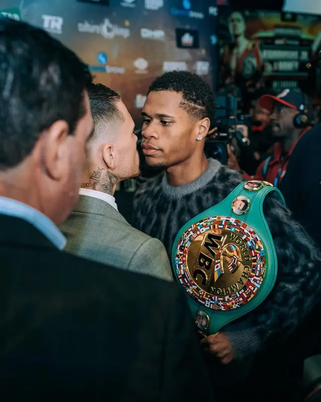 Devin Haney outfit in Dolce & Gabbana, 2022