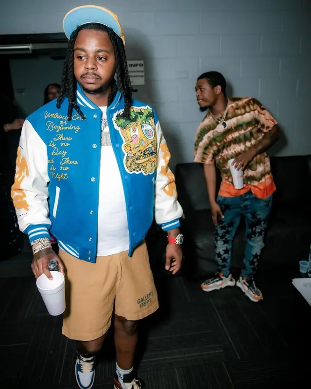Babyface Ray outfit in Takashi Murakami, Gallery Dept., and Union Los Angeles, 2022