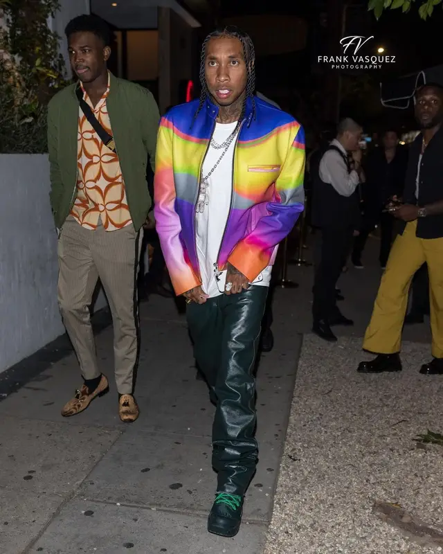 Tyga outfit in Botter and Bottega Veneta, 2022