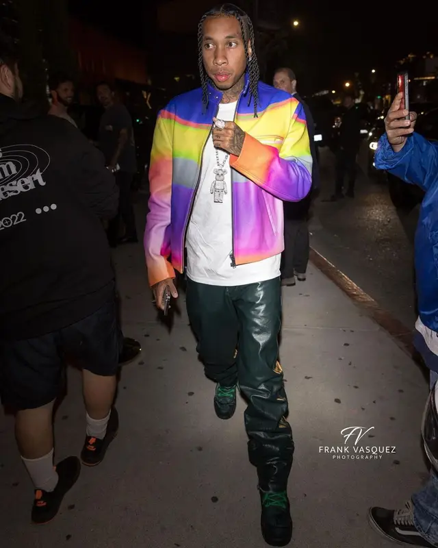Tyga outfit in Botter and Bottega Veneta, 2022