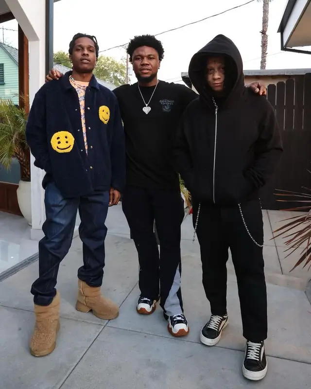 ASAP Rocky outfit in Cactus Plant Flea Market, ERL, and Loewe, 2022
