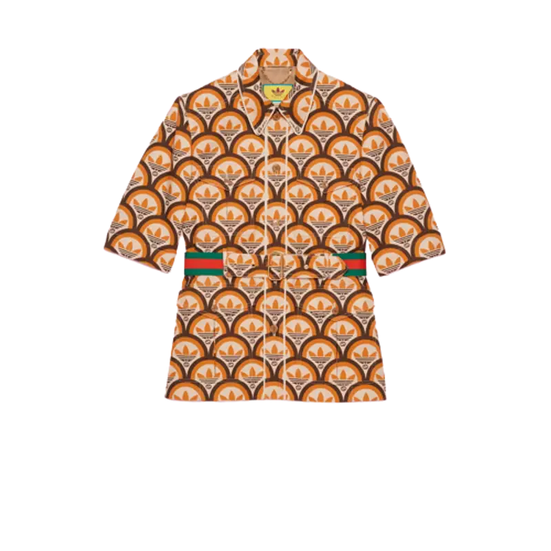 Gucci Brown Interlocking G And Trefoil Jacket $3980