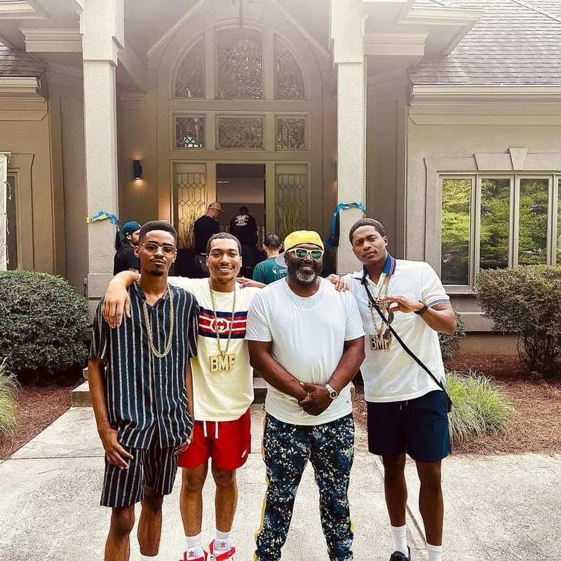 Lil Meech outfit in Gucci, Nike, and Adidas, 2022