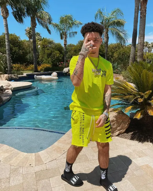 Lil Mosey outfit in Amiri, 2022